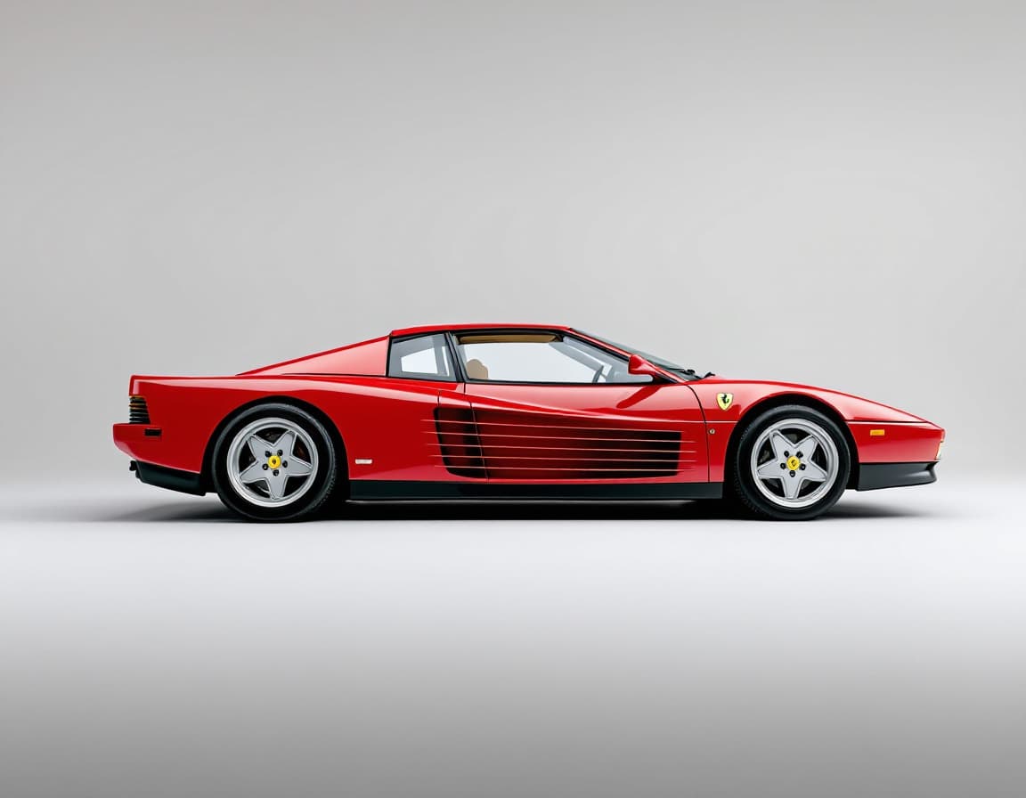 Ferrari Testarossa — upload your photo to render it in the Drift Build style