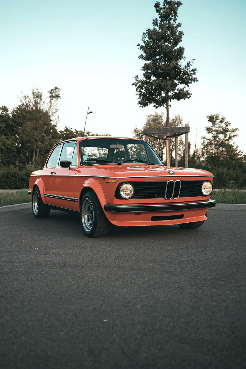 BMW 2002 Turbo Inka Orange, community AI render