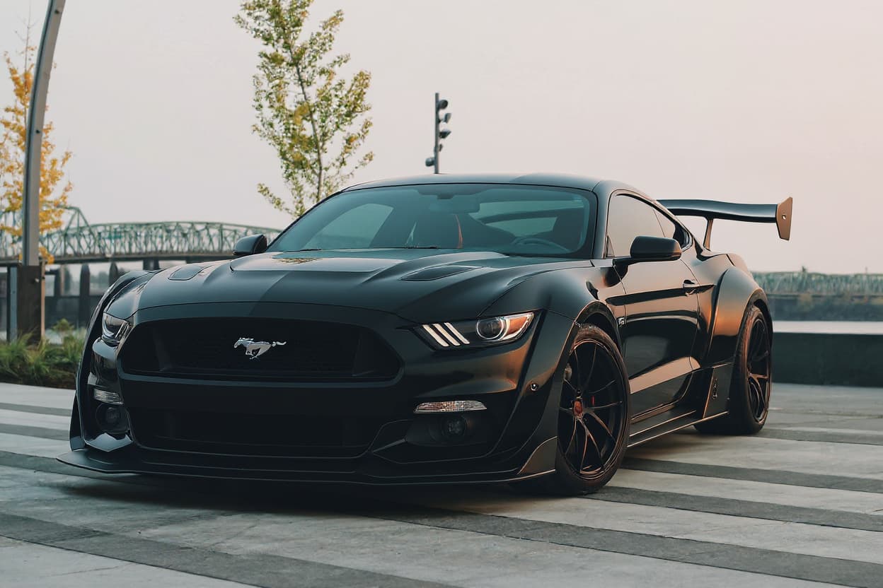 Ford Mustang (S550) Widebody Kit AI render example
