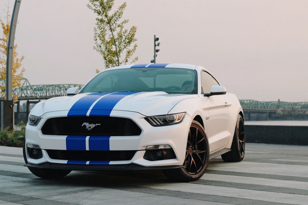 Ford Mustang in Wrap Design | TunedRides wrap design AI render