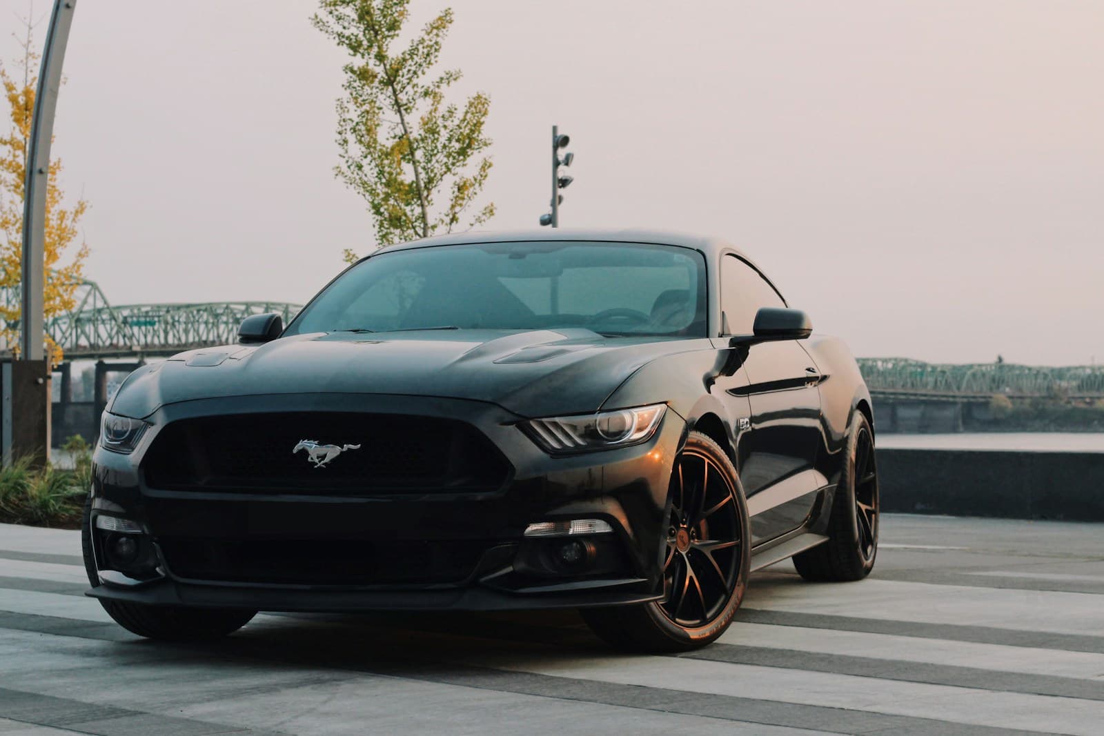 Stock Ford Mustang, before widebody kit