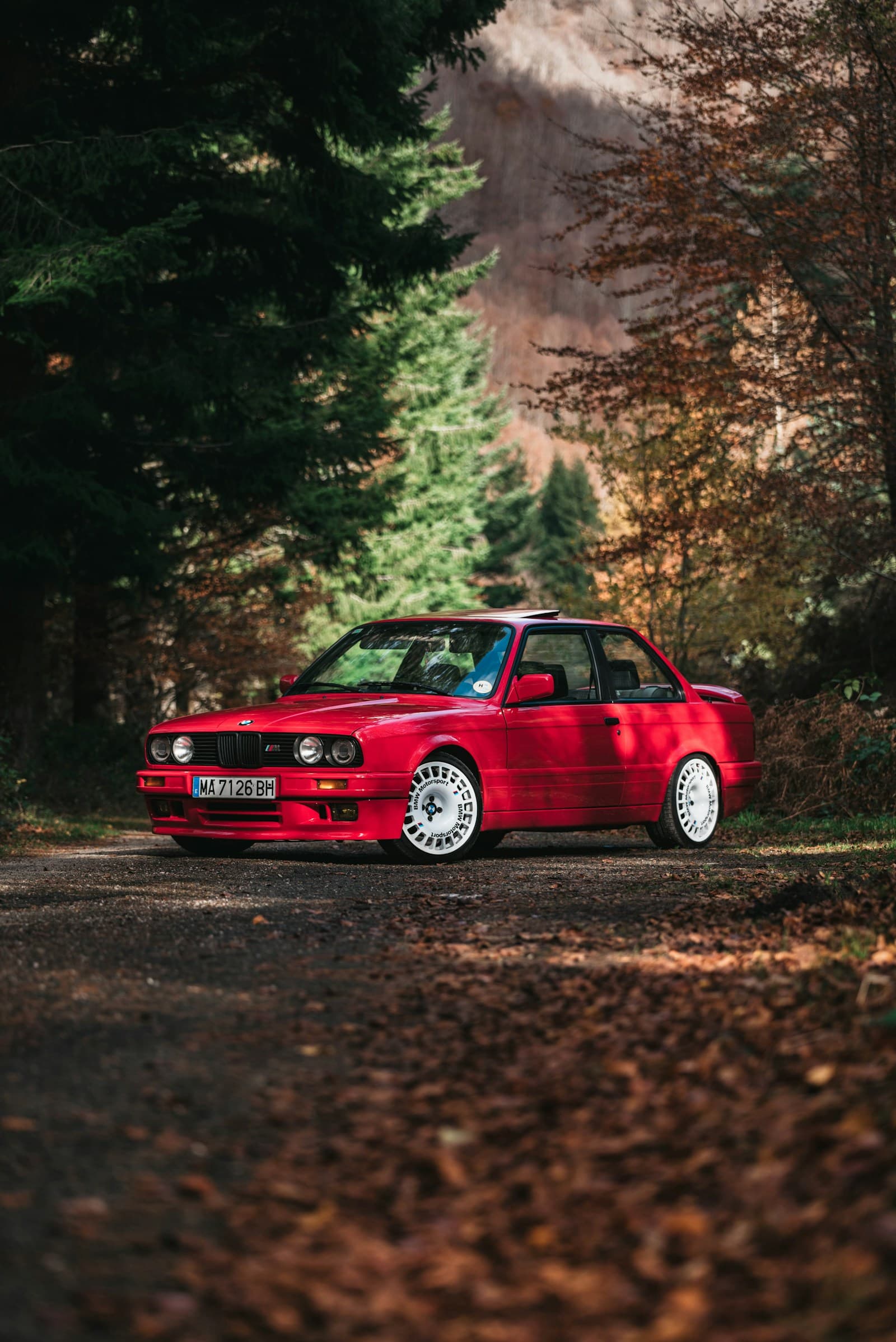Stock BMW E30, before drift build render