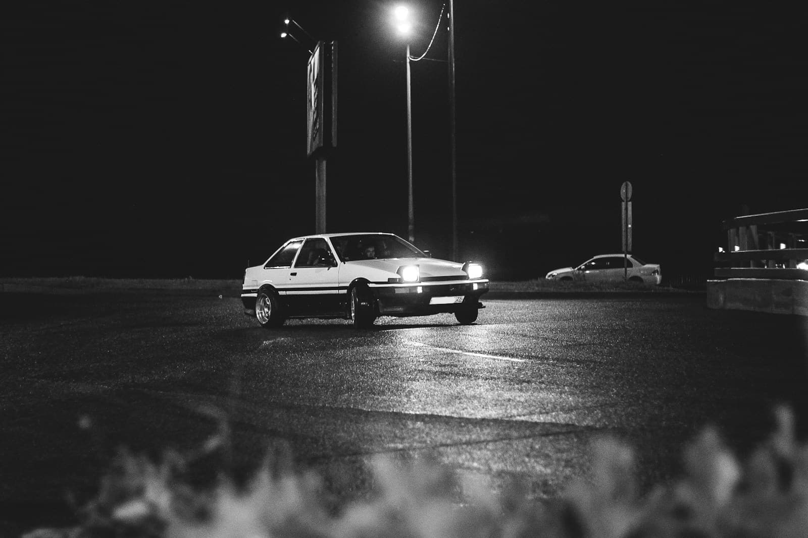 Stock Toyota AE86, before drift build render