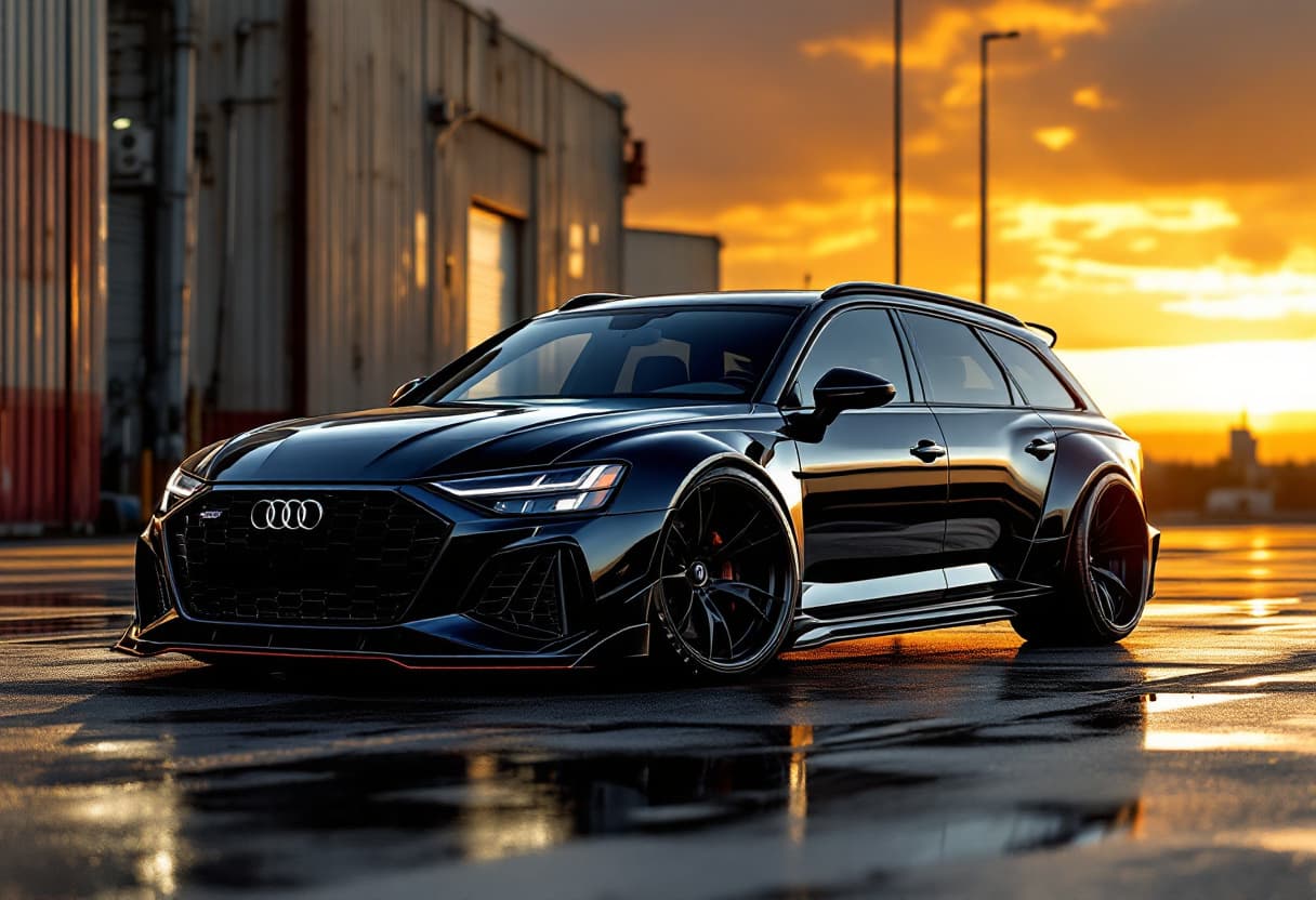 Audi RS6 (C8) Widebody Kit AI render example