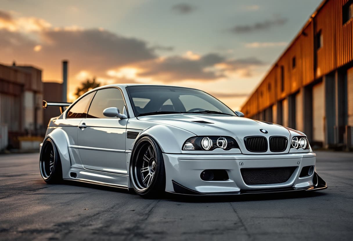 BMW M3 (E46) Widebody Kit AI render example