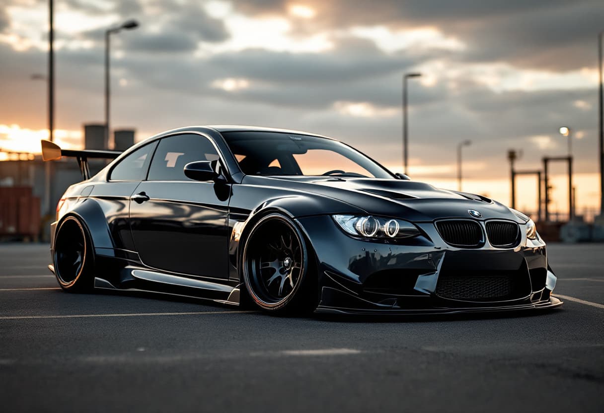 BMW M3 (E92) Widebody Kit AI render example