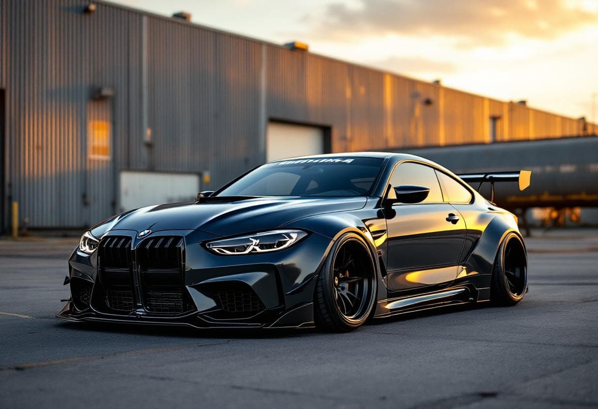BMW M4 (G82) Widebody Kit AI render example