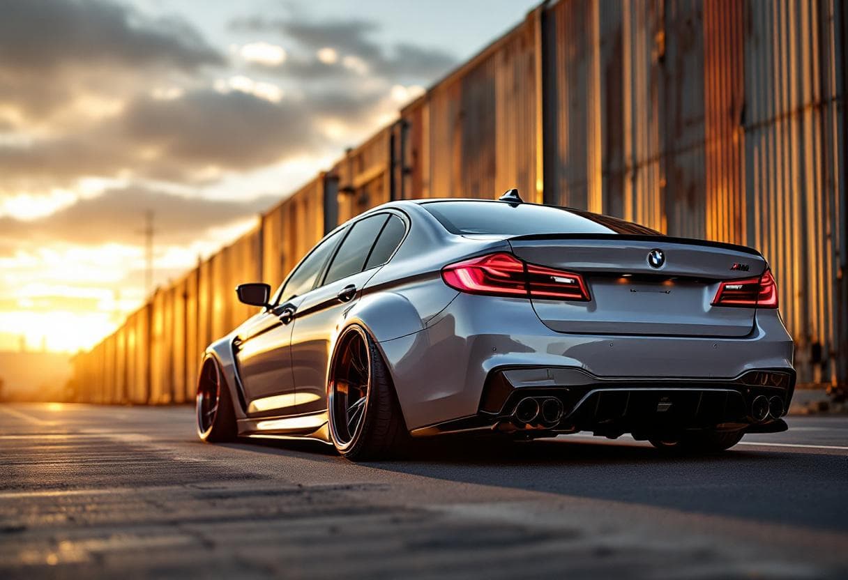 BMW M5 (F90) Slammed AI render example