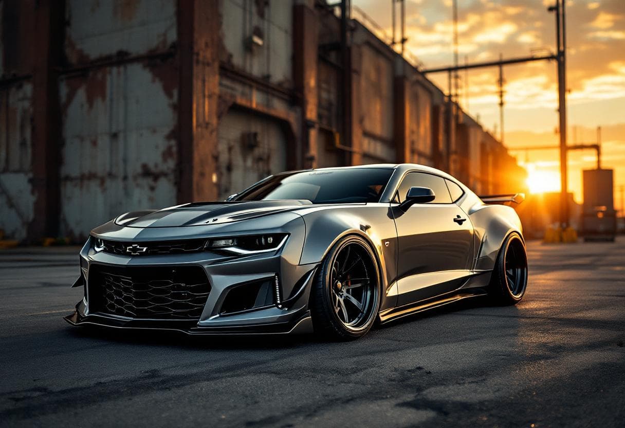 Chevrolet Camaro ZL1 Widebody Kit AI render example