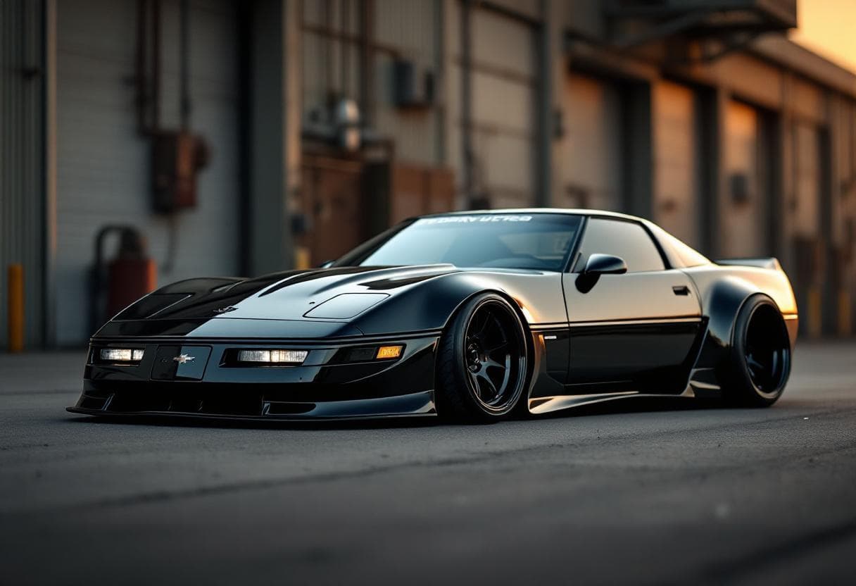 Chevrolet Corvette C4 Widebody Kit AI render example