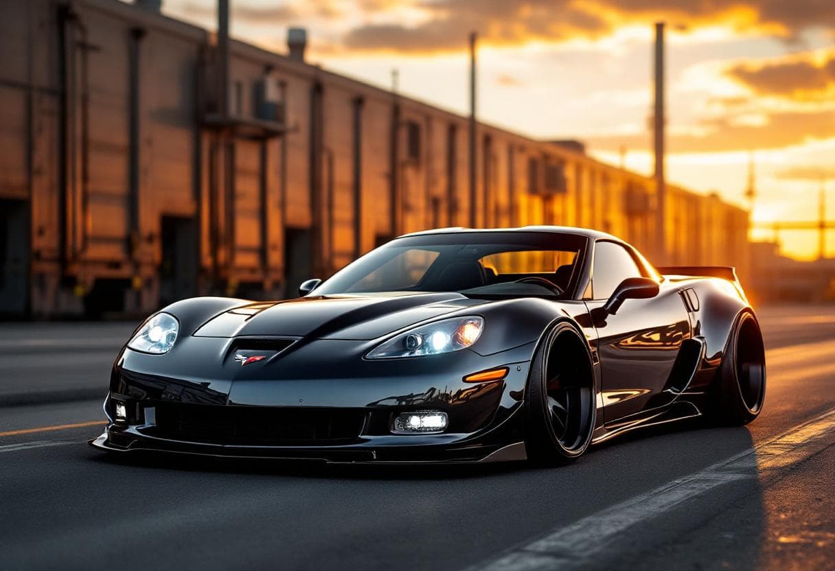 Chevrolet Corvette C6 Widebody Kit AI render example