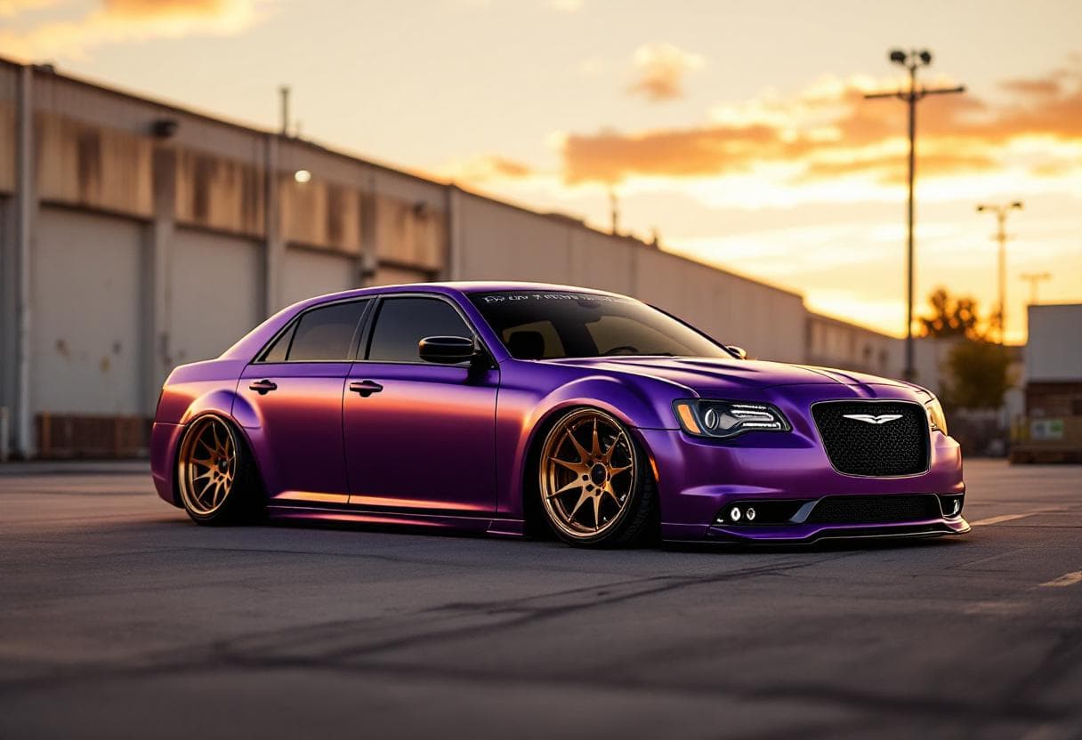 Chrysler 300 Custom Wrap AI render example