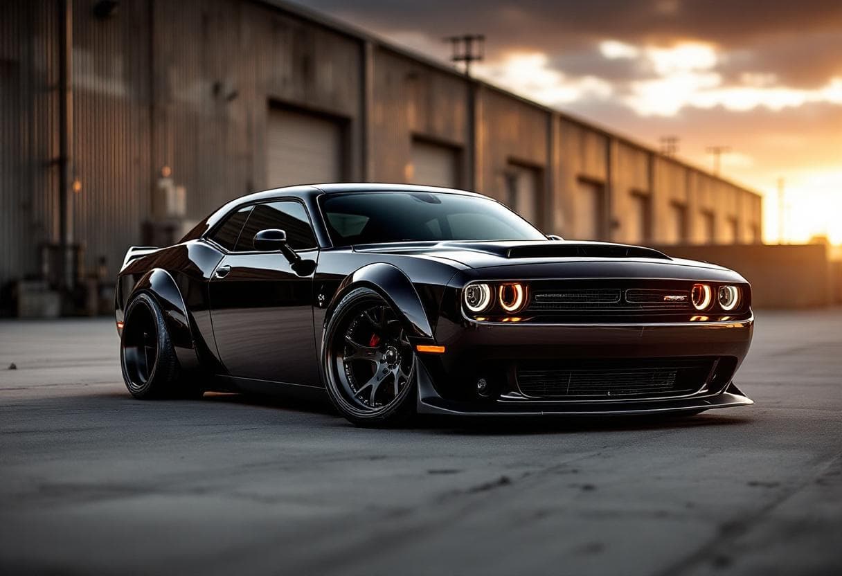 Dodge Challenger Widebody Kit AI render example