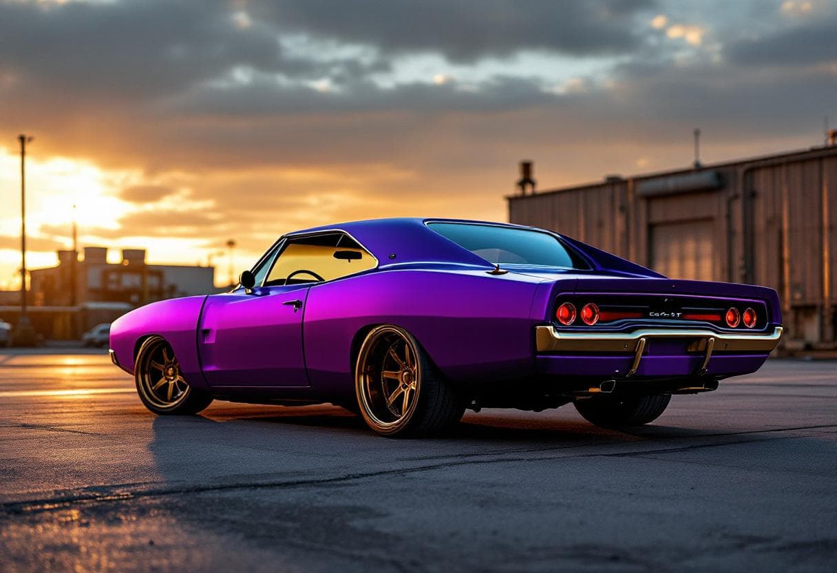 Dodge Charger 1969 Custom Wrap AI render example