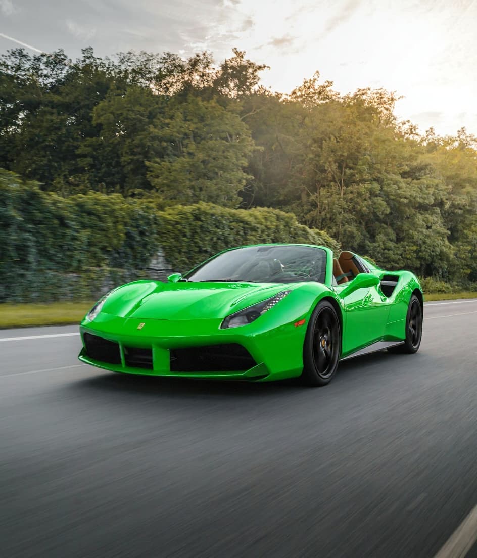 Ferrari 488 emerald green render