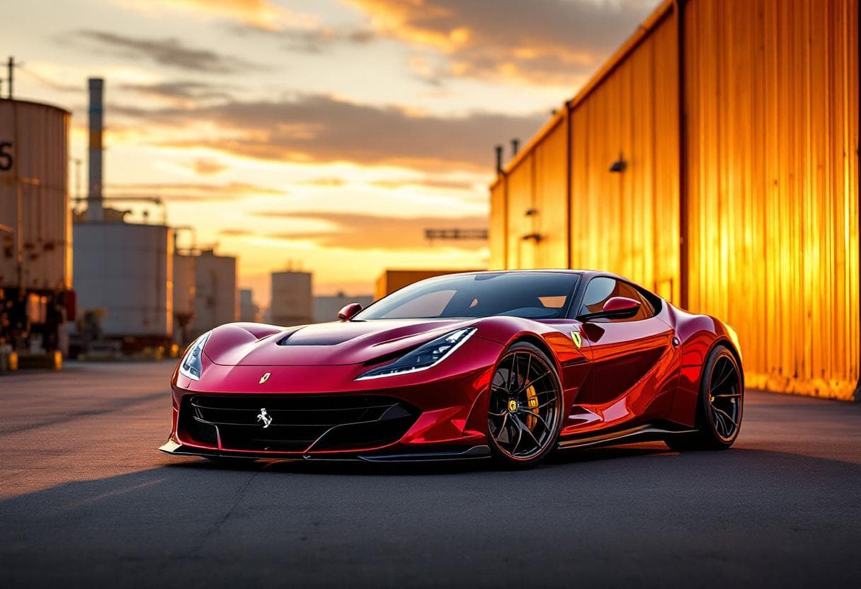 Ferrari Roma Color Change AI render example