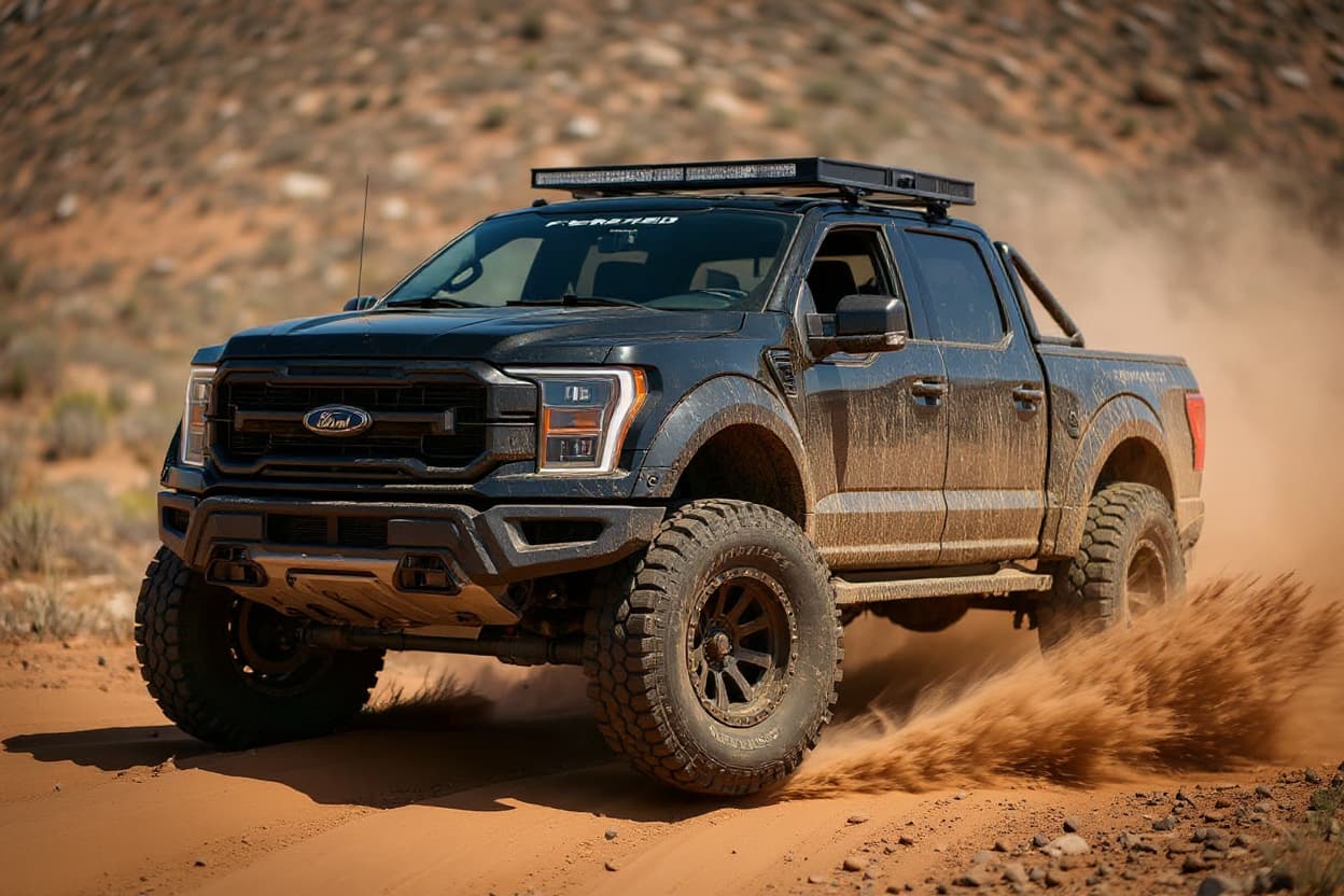 Ford F-150 lifted off-road AI render | TunedRides