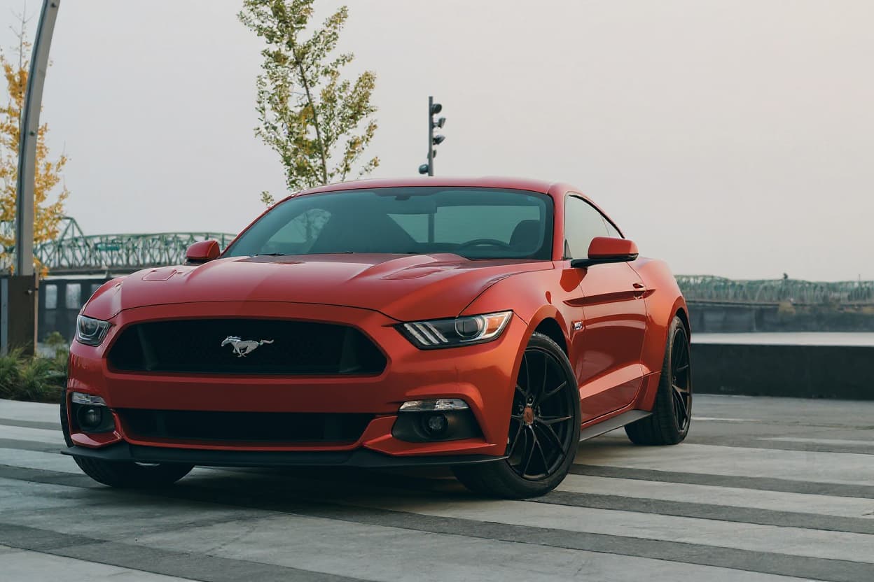 Ford Mustang in New colour, AI color change render | TunedRides