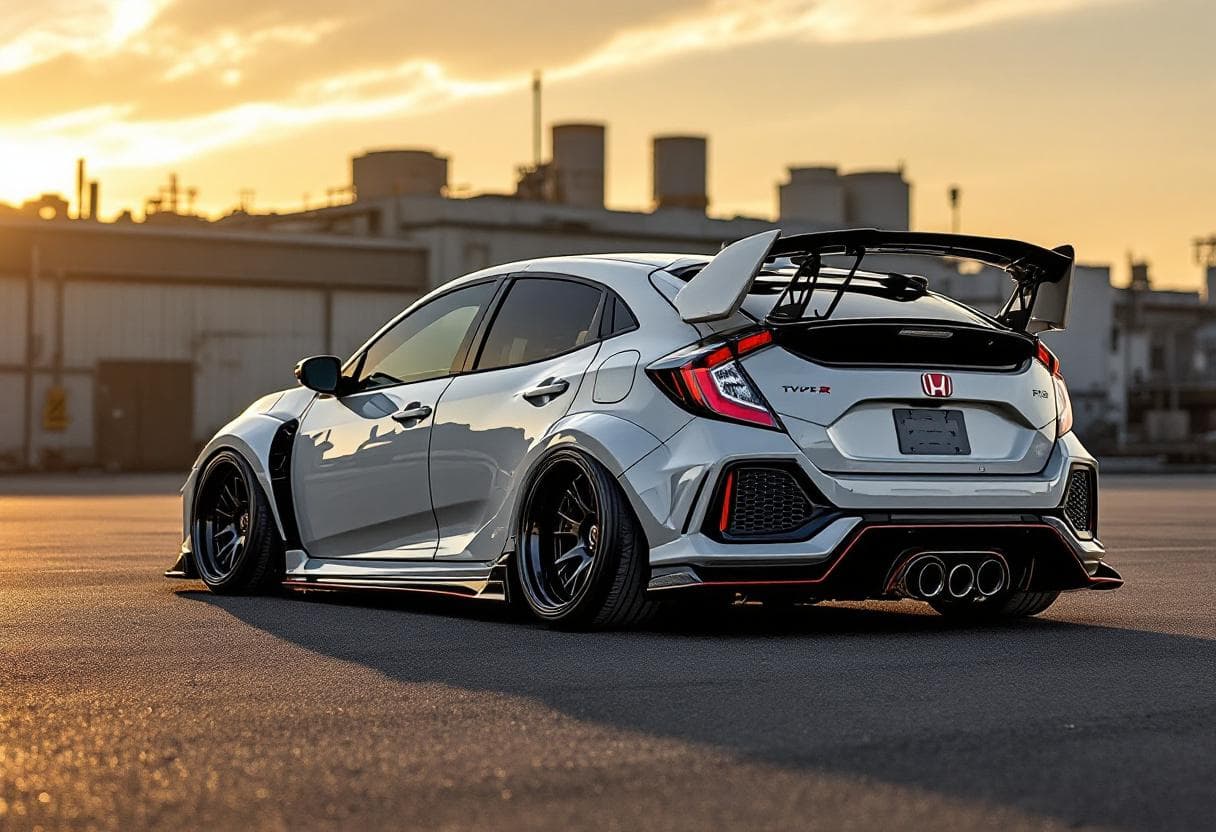 Honda Civic Type R Stance AI render example