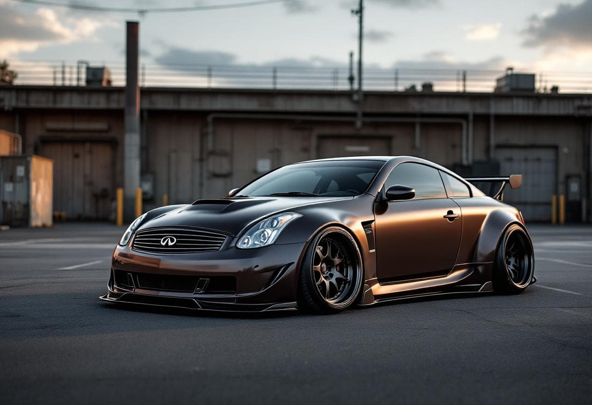 Infiniti G35 Widebody Kit AI render example