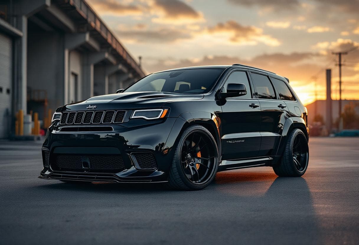 Jeep Grand Cherokee Trackhawk Stance AI render example
