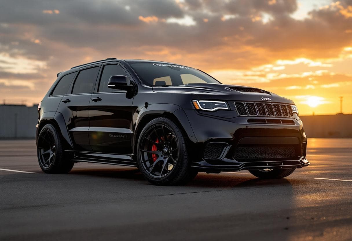 Jeep Grand Cherokee Trackhawk Widebody Kit AI render example