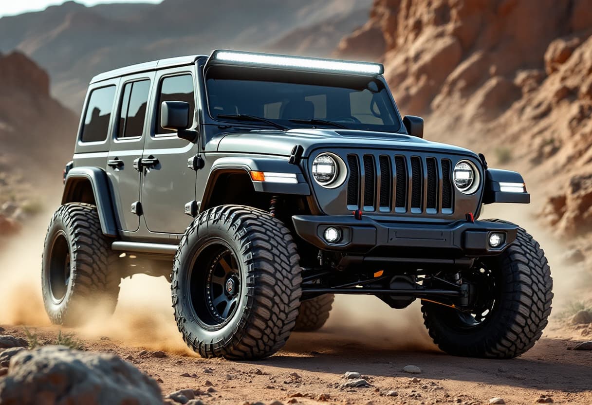 Jeep Wrangler Offroad AI render example