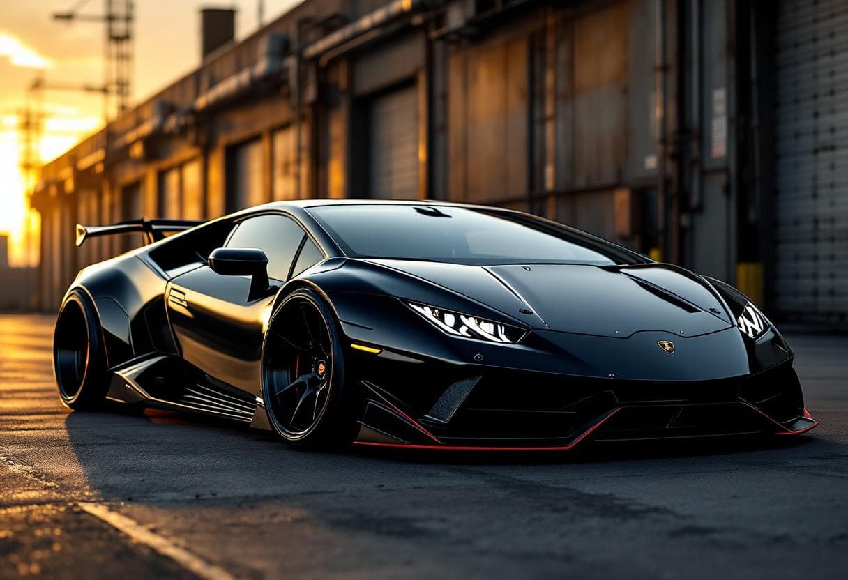Lamborghini Huracán Widebody Kit AI render example