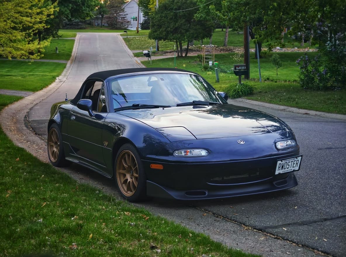 Mazda Miata NA Eunos Roadster JDM build. AI render