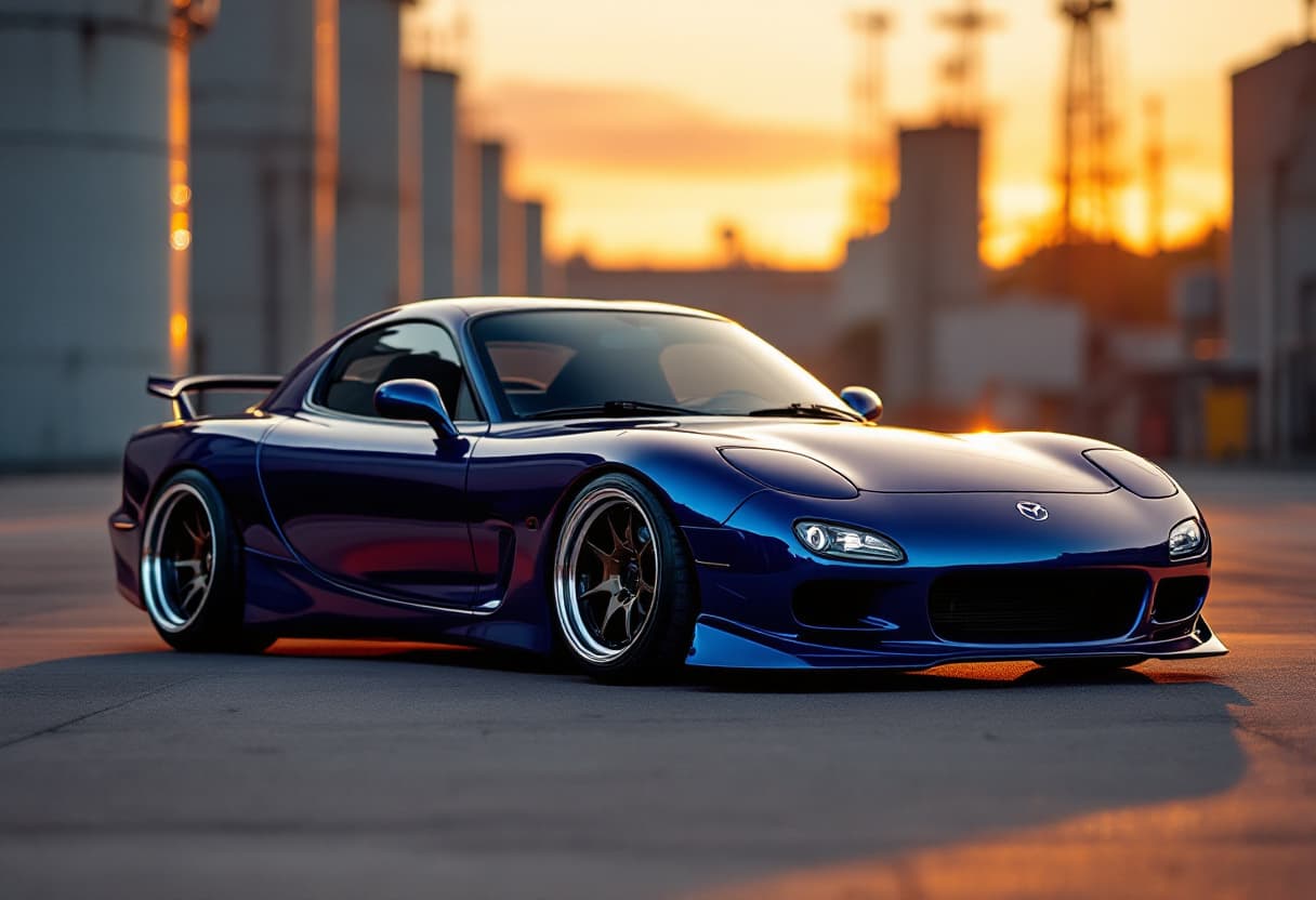 Mazda RX-7 FD Color Change AI render example