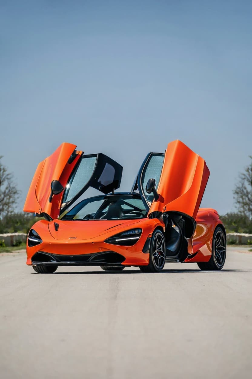 McLaren 720S in Papaya Orange | TunedRides paint simulator AI render