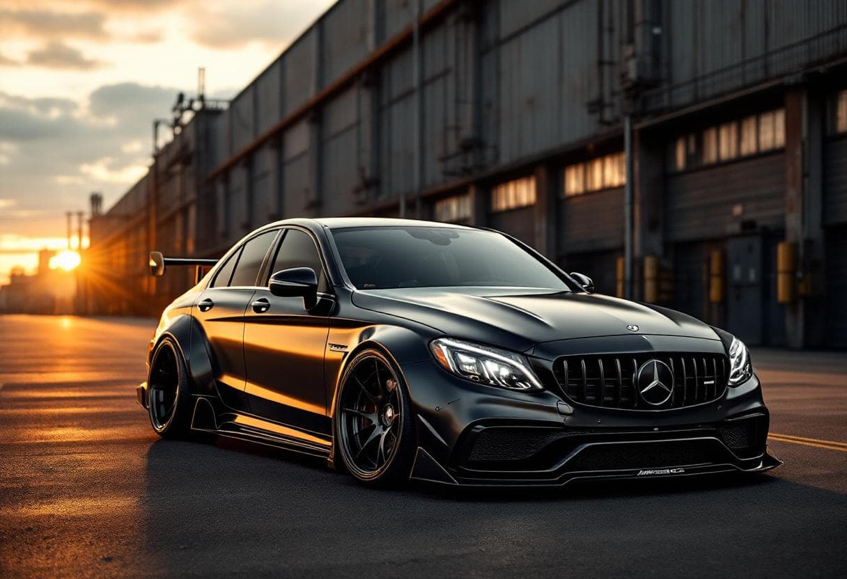 Mercedes-AMG C63 Widebody Kit AI render example