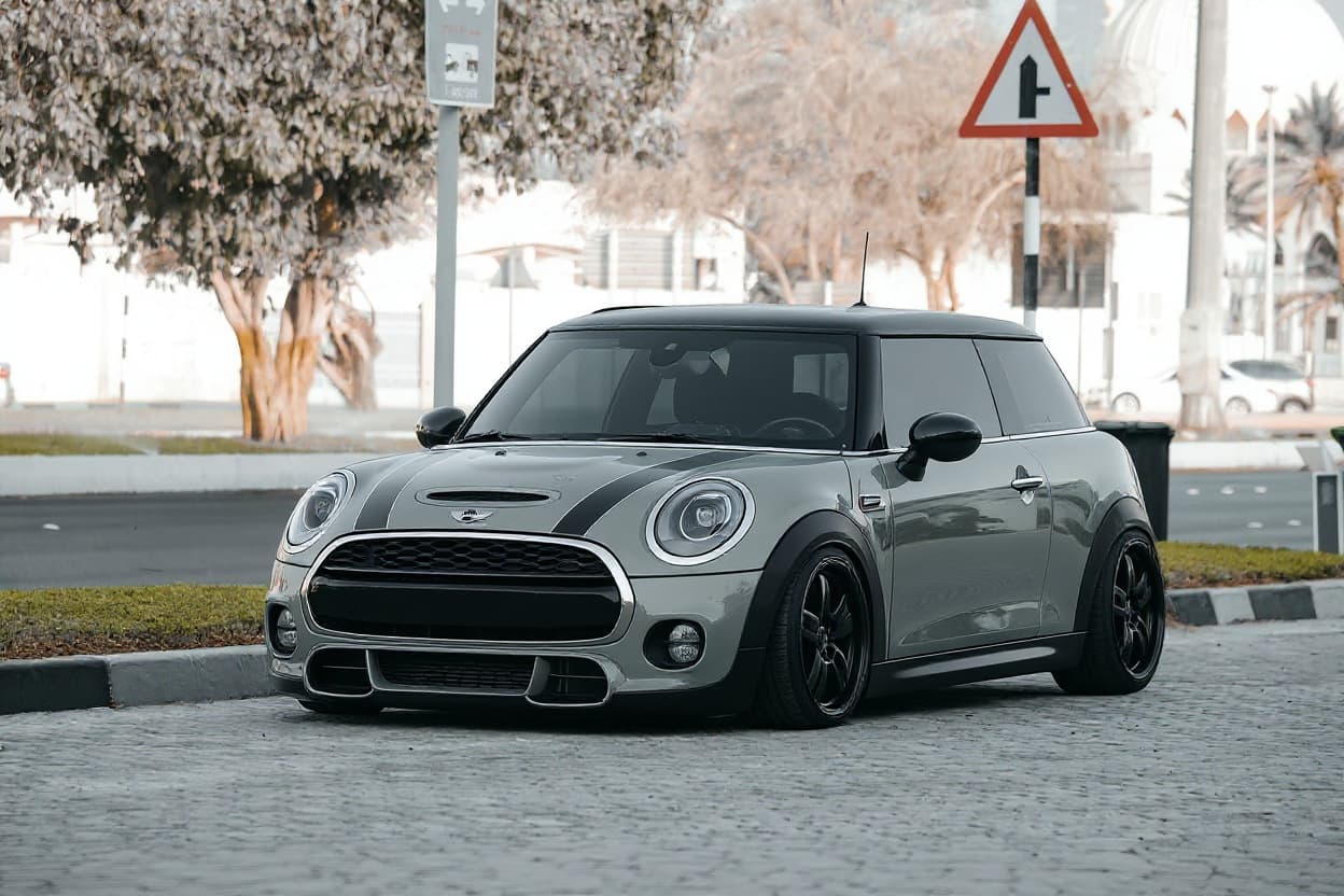 Mini Cooper JCW slammed AI render | TunedRides