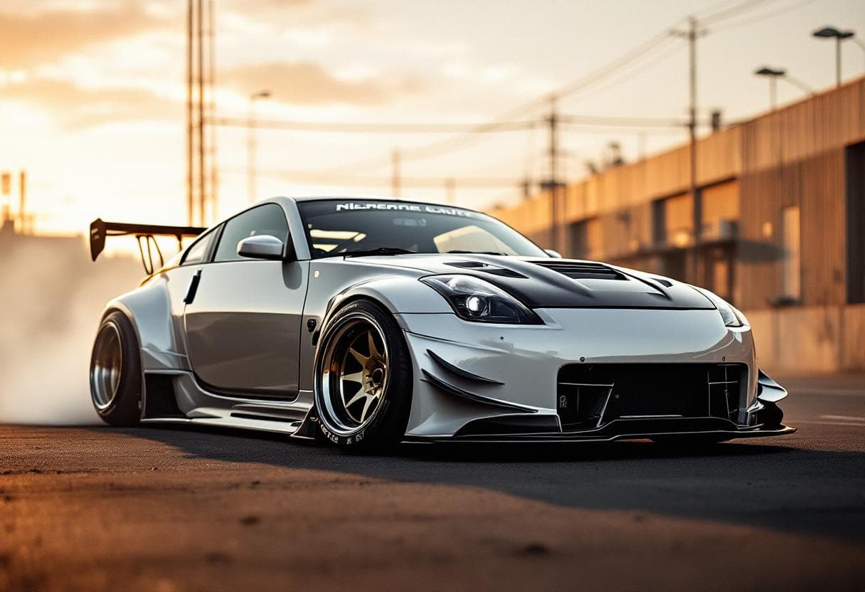 Nissan 350Z (Z33) Drift Build AI render example