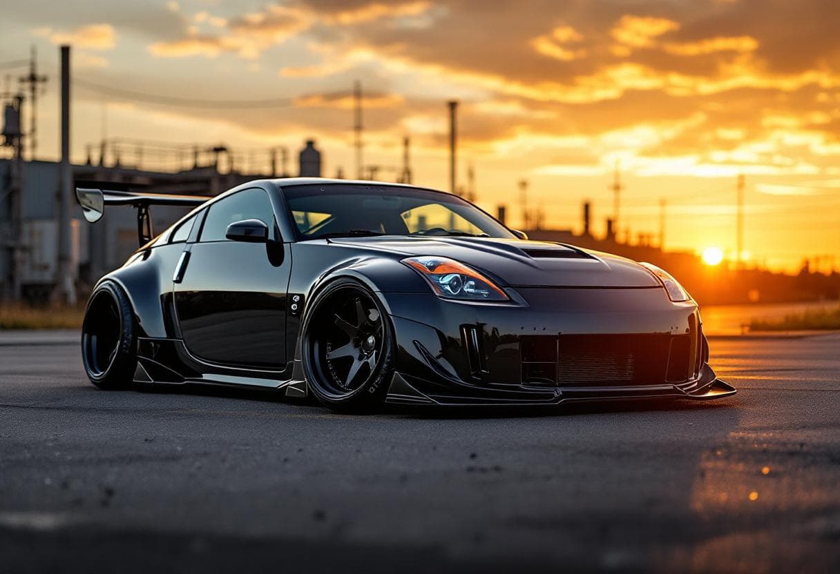 Nissan 350Z (Z33) Widebody Kit AI render example