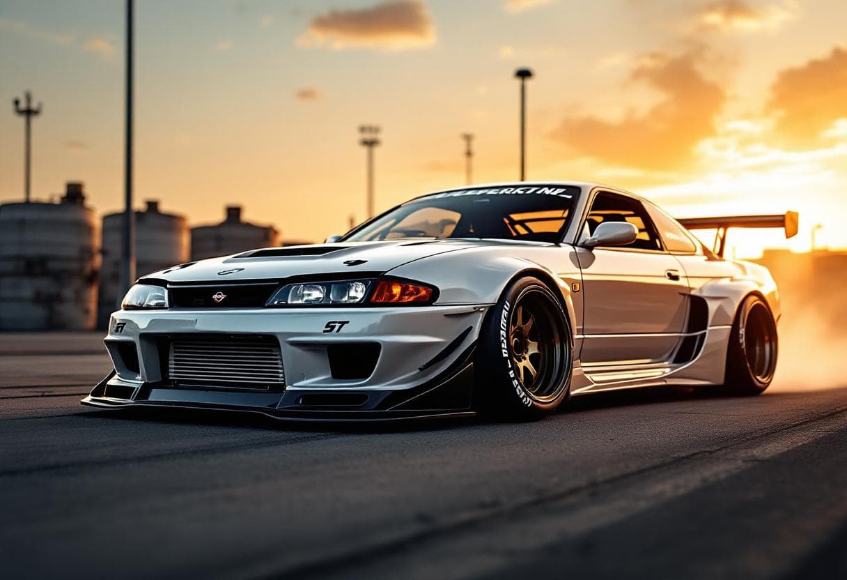 Nissan Silvia S14 Drift Build AI render example