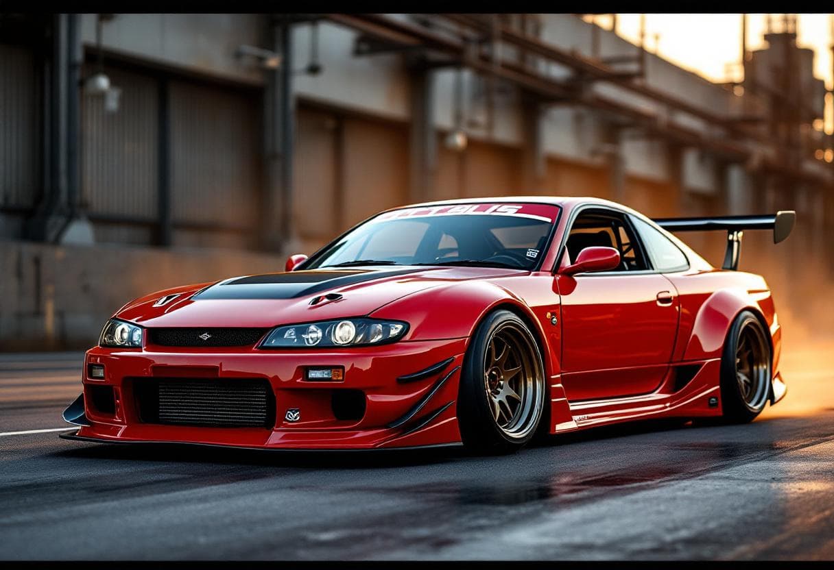 Nissan Silvia S15 Drift Build AI render example