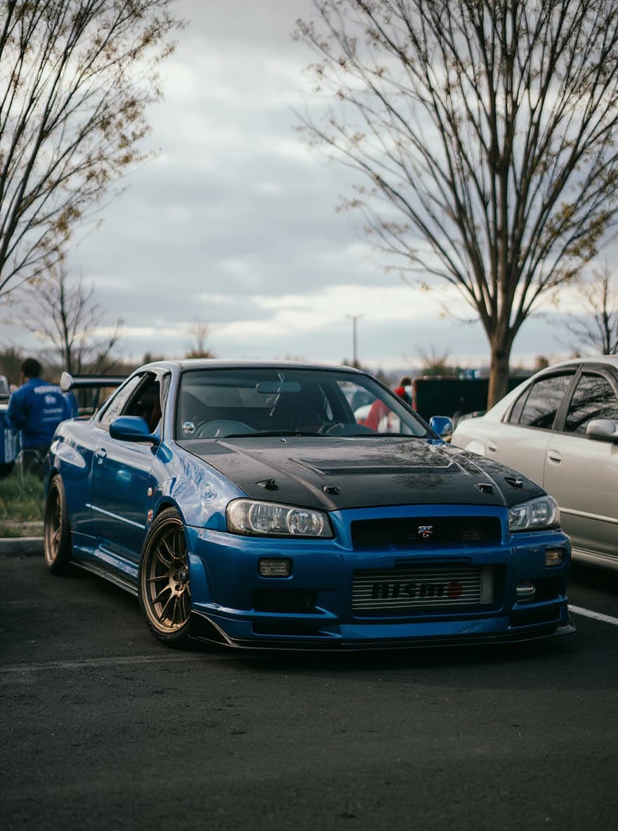 Skyline R34 JDM render