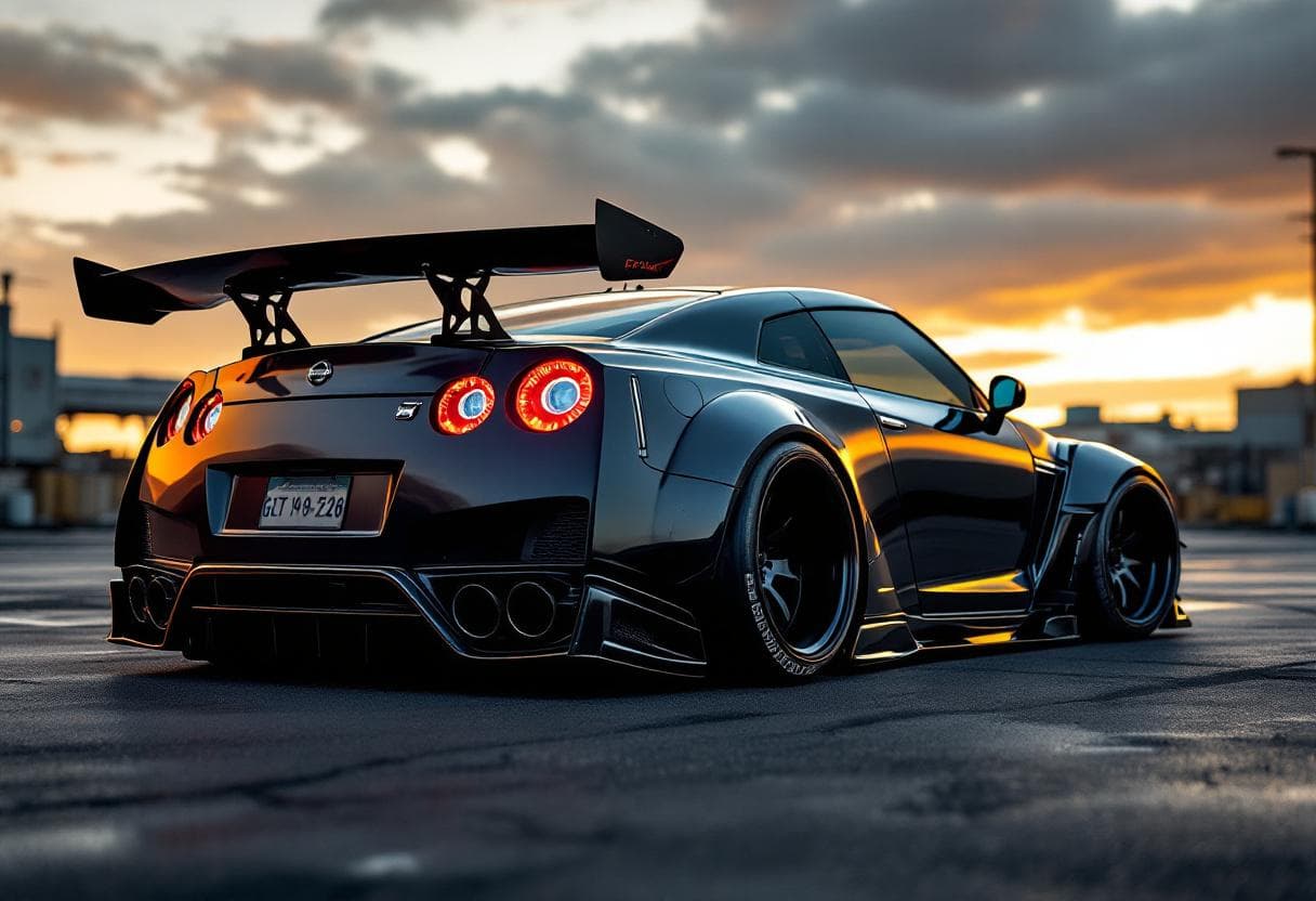 Nissan GT-R R35 Widebody Kit AI render example