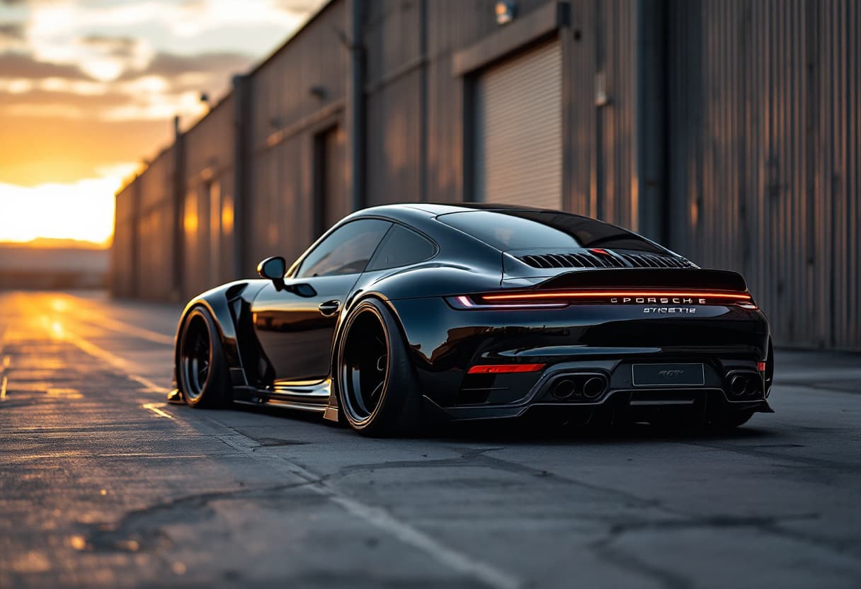 Porsche 911 (992) Widebody Kit AI render example
