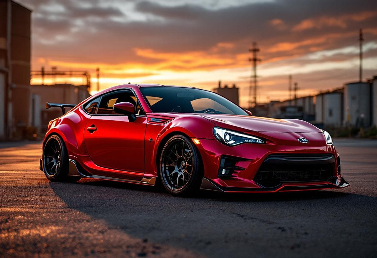 Subaru BRZ in Colour swap, AI color change render | TunedRides