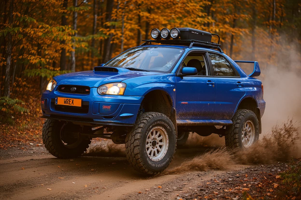 Subaru WRX STI off-road AI render