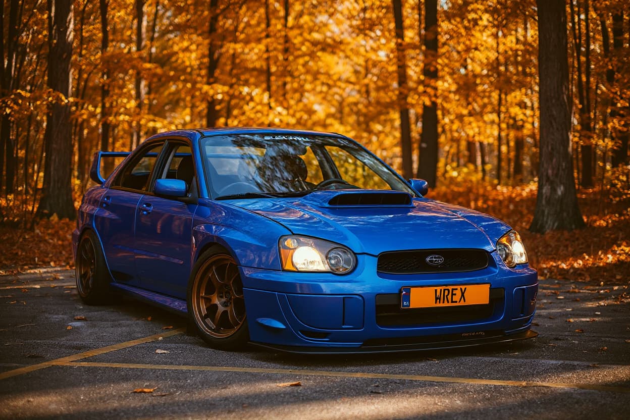 Subaru Impreza Slammed Car AI render | TunedRides