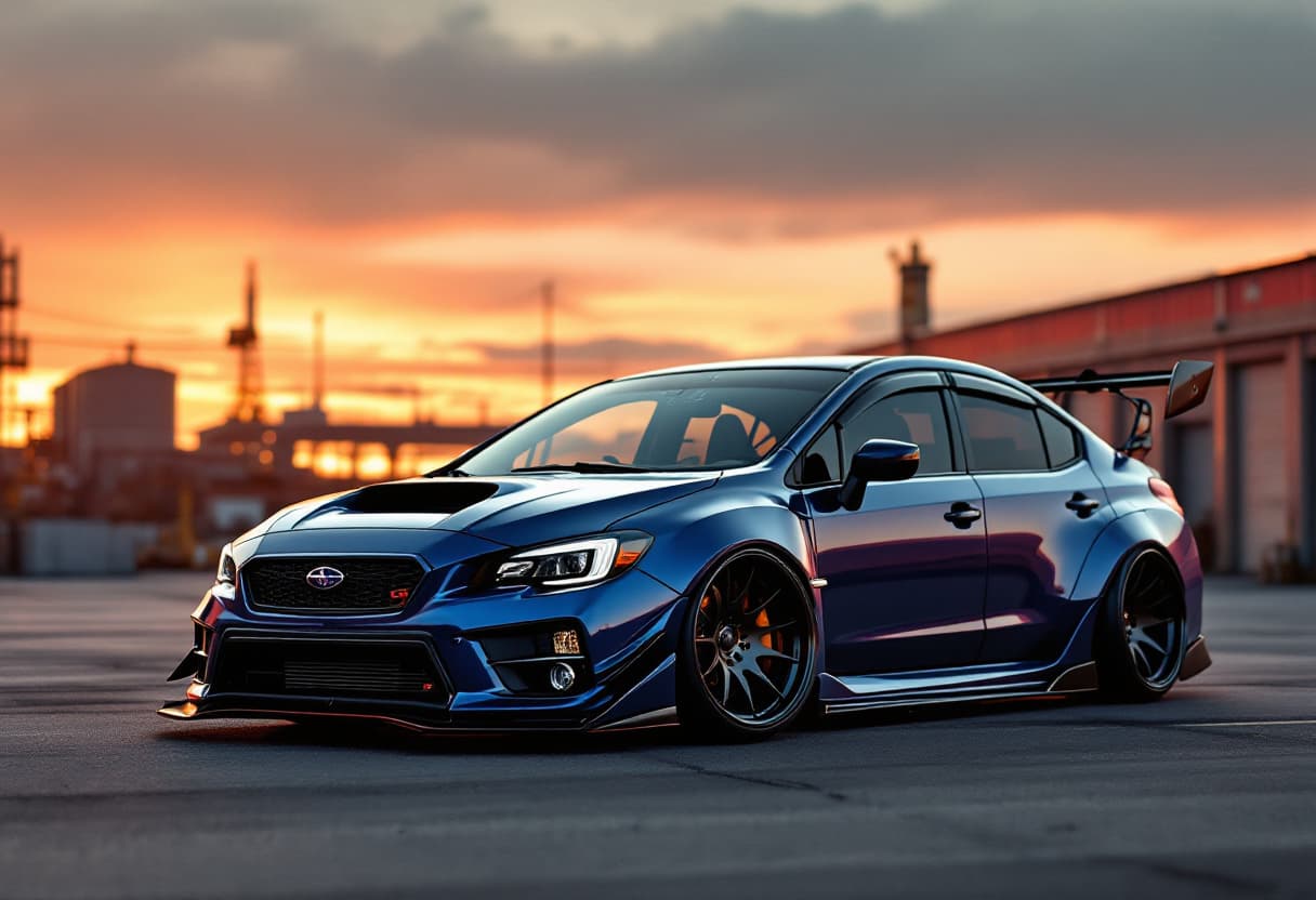 Subaru WRX STI Widebody Kit AI render example