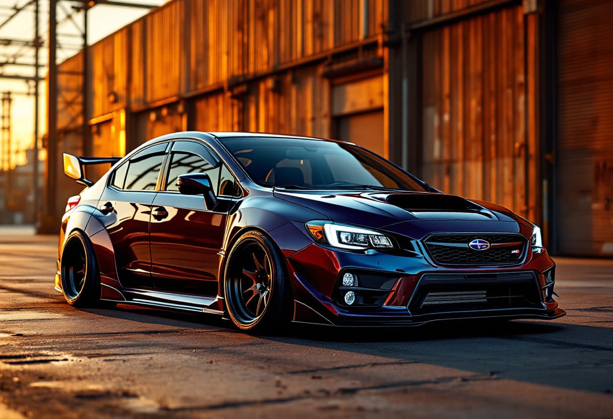 Subaru WRX Widebody Kit AI render example
