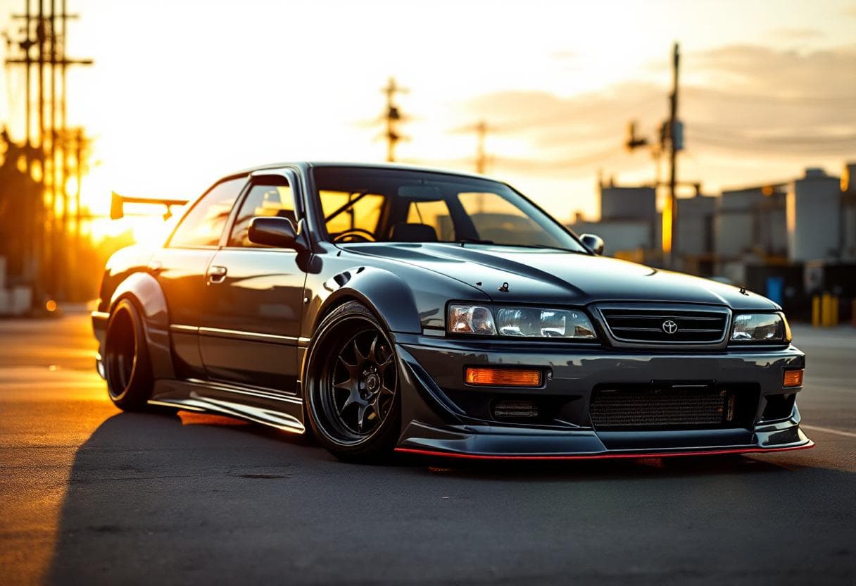 Toyota Chaser (JZX100) Widebody Kit AI render example