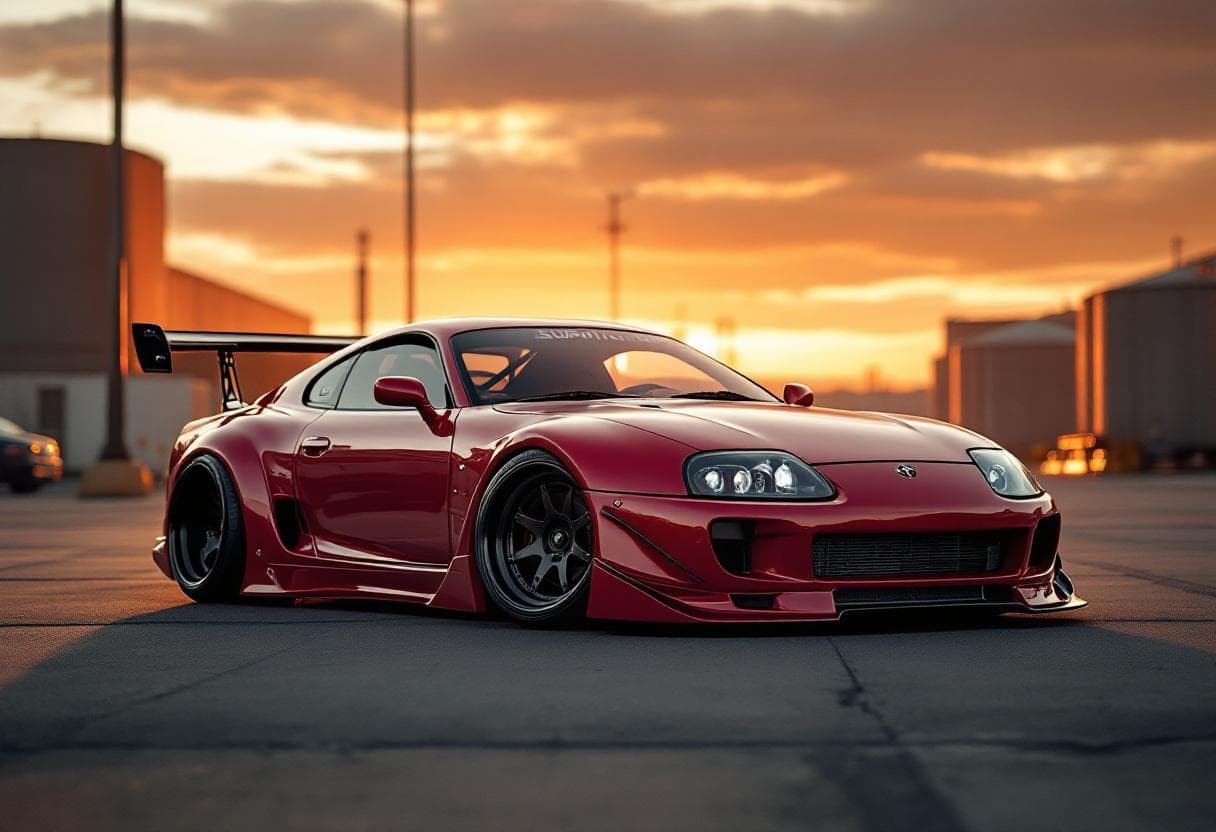 Toyota Supra Mk4 Widebody Kit AI render example