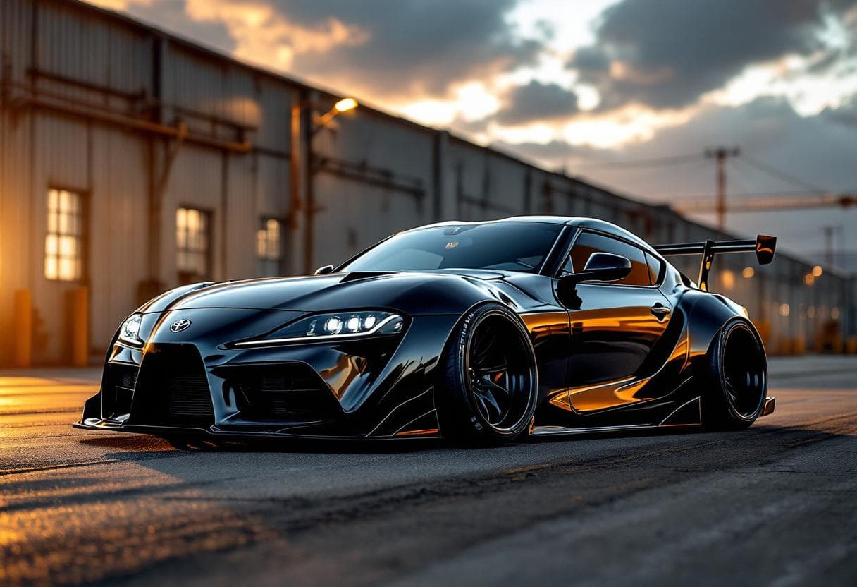 Toyota Supra Mk5 Widebody Kit AI render example