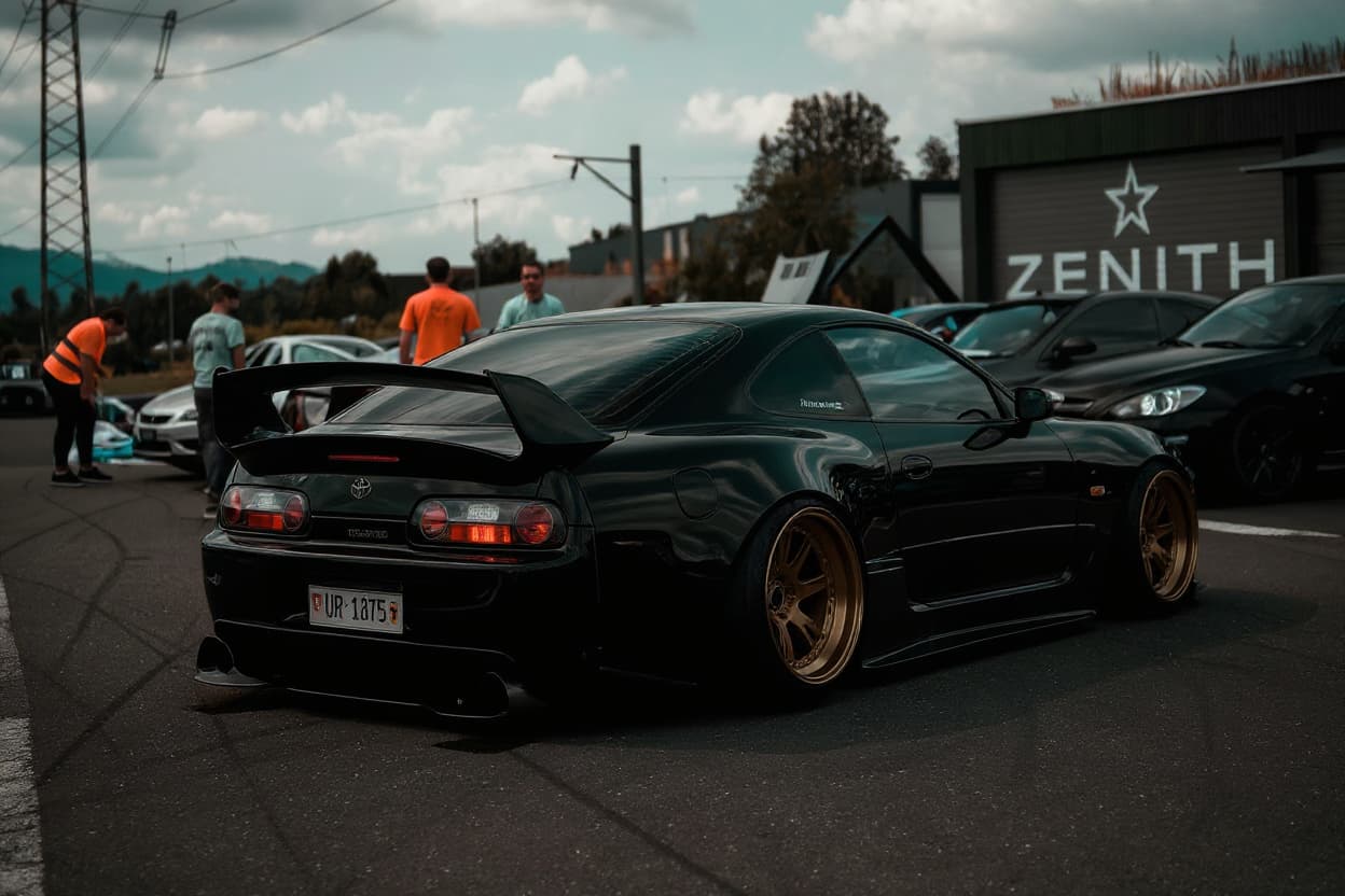 Toyota Supra Mk4 Stance AI render example