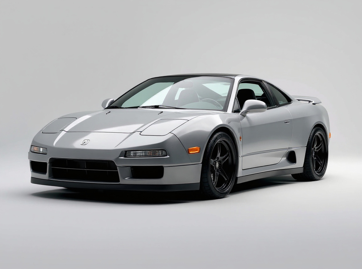Matte Black Concave wheels rendered on a Acura NSX (NA2) with the TunedRides AI wheel visualizer